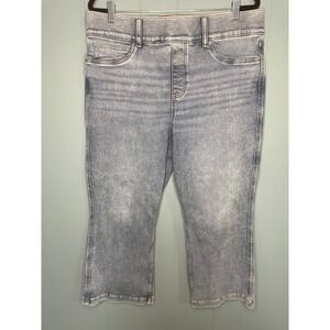 Spanx Women Pull On Straight Jeans Size 2X Blue Denim Petite